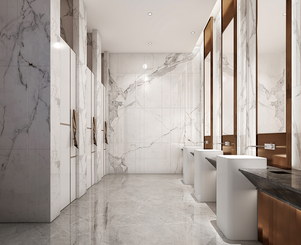 寫字辦公樓洗手間裝修設計效果圖