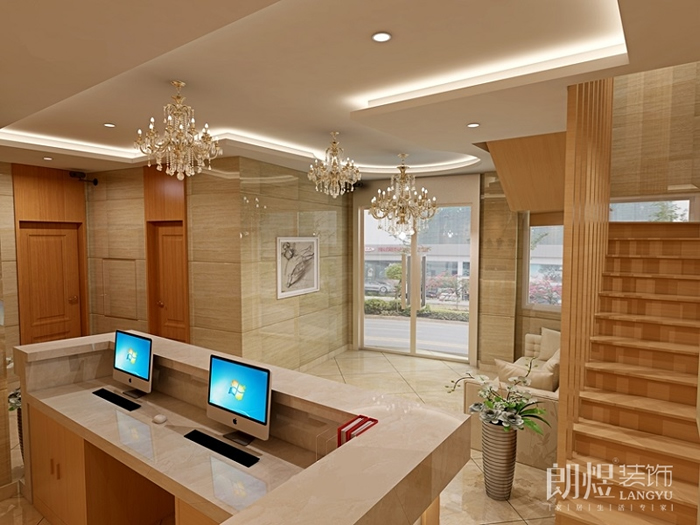 成都商務(wù)賓館裝修-門(mén)頭效果圖