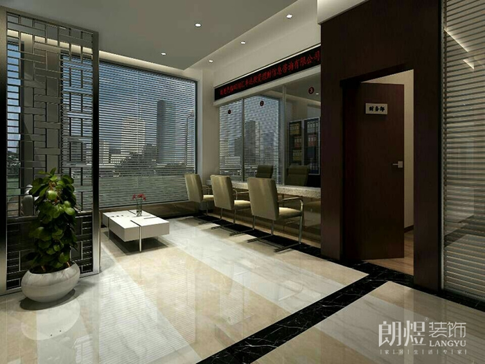 匯豐達(dá)辦公室裝修辦公區(qū)效果圖