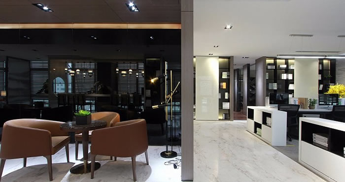 高端寫(xiě)字樓辦公室接待區(qū)設(shè)計(jì)效果圖