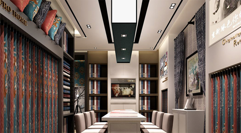 40-80平窗簾店展廳如何布局？