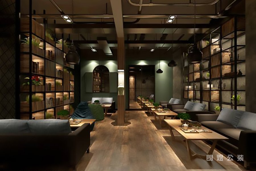田園風(fēng)書(shū)吧設(shè)計(jì)效果圖