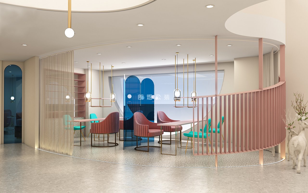 美容院室內設計效果圖