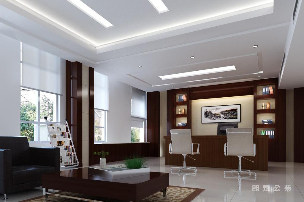 現(xiàn)代領(lǐng)導(dǎo)辦公室裝修吊頂效果圖