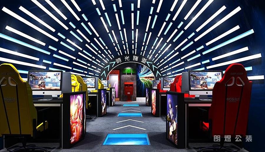 主題風網(wǎng)咖裝修設計效果圖