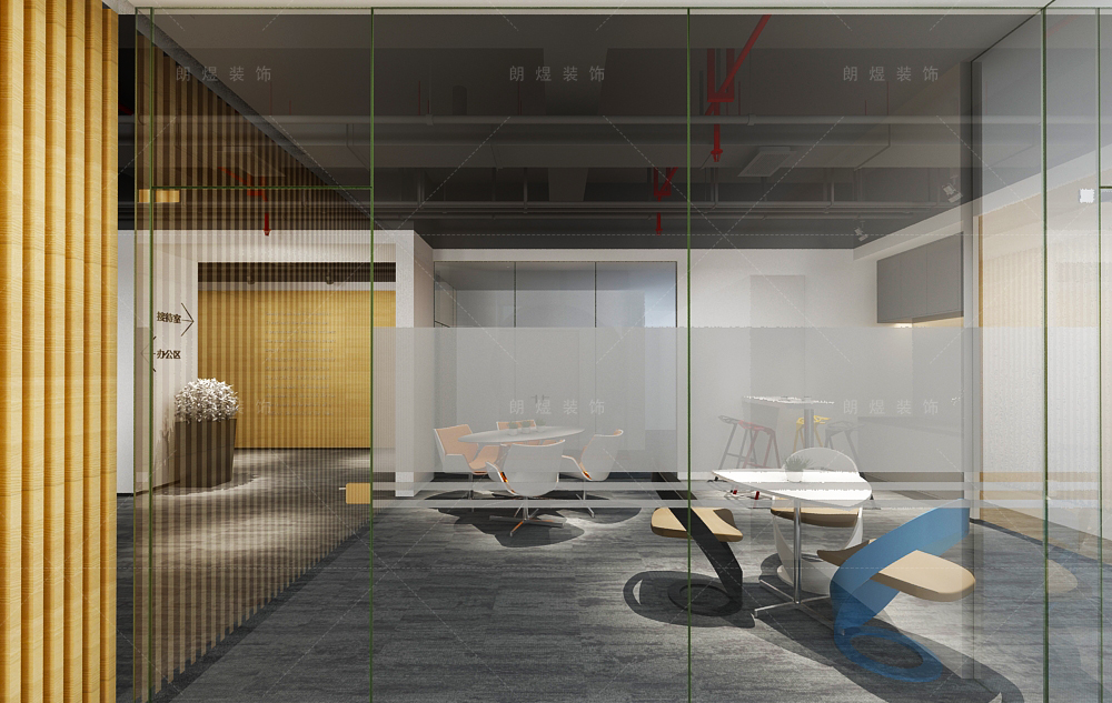 金融公司寫字辦公樓裝修效果圖