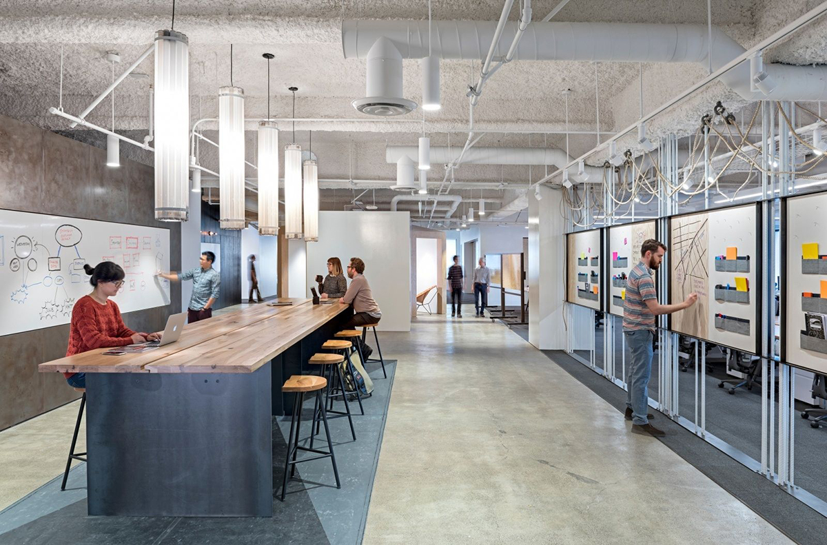 1000平寫字間辦公室裝修設(shè)計圖