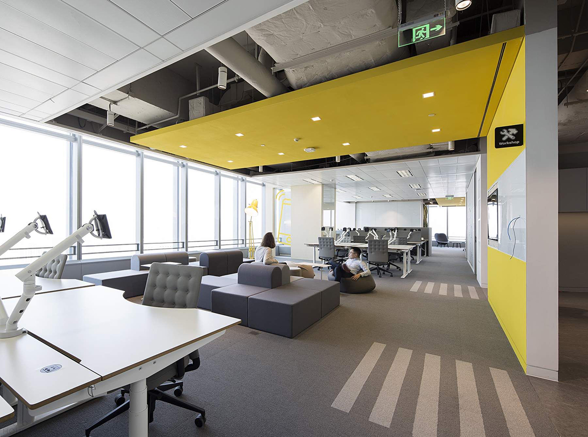 1000平寫字間辦公室裝修設(shè)計圖