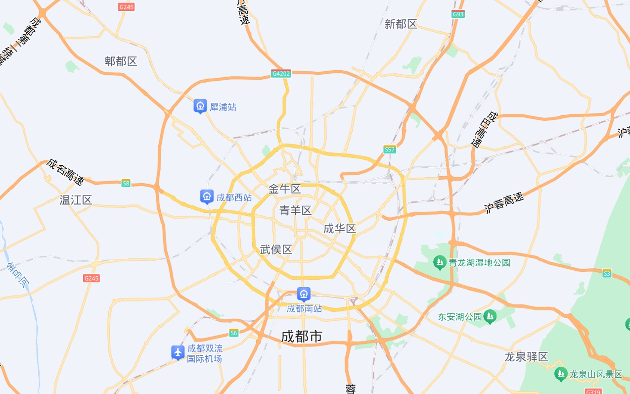 成都市轄12個區(qū)、5個縣級市以及3個縣