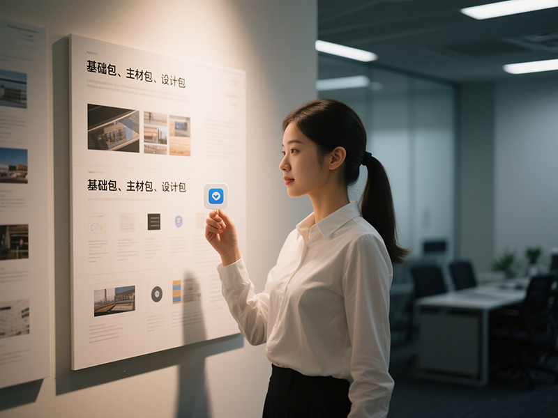 辦公室裝修基礎包、主材包、設計包